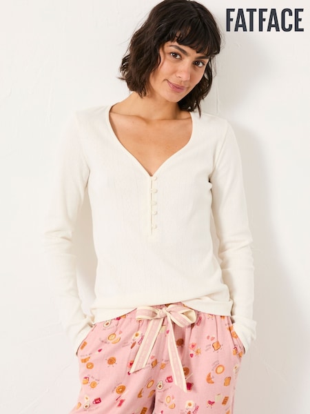 FatFace Pointelle Henley Top (F31540) | 42 €