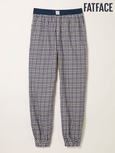 FatFace Rae Purple Mini Check Boyfriend Pyjama Bottoms (F31550) | €49
