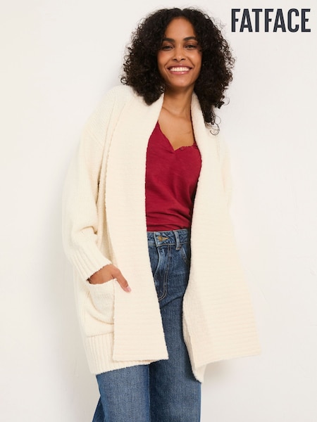 FatFace Ivory Knitted Lounge Cardigan (F31551) | €81.50