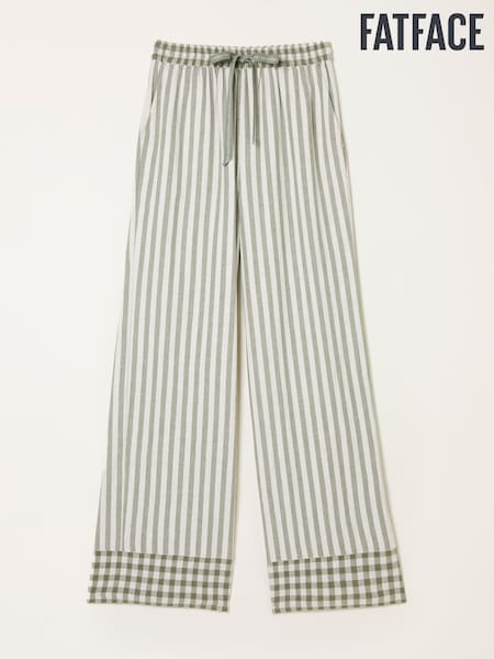 FatFace Lola Green Metallic Stripe Pyjama Bottoms (F31559) | € 42