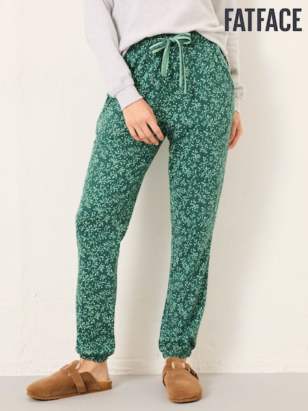 FatFace Cora Dark Green Mistletoe Pyjama Bottoms (F31566) | R$ 320