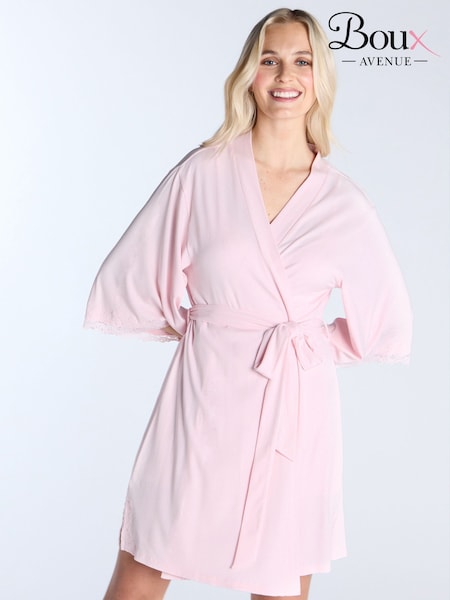 Boux Avenue Pink Modal & Lace Robe (F31642) | 71 €