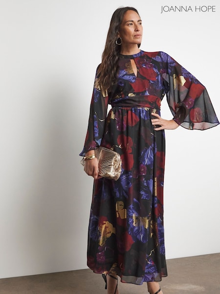 Joanna Hope Printed Maxi Black Dress (F31653) | €131