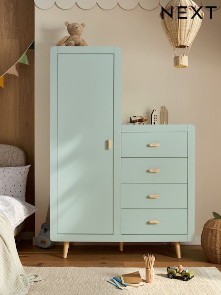 Sage Green Kids Alix 4 Drawer Tall Chest Of Drawers (F31681) | €775