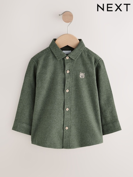 Green Long Sleeve Melange Character Shirt (3mths-7yrs) (F31718) | €18 - €21