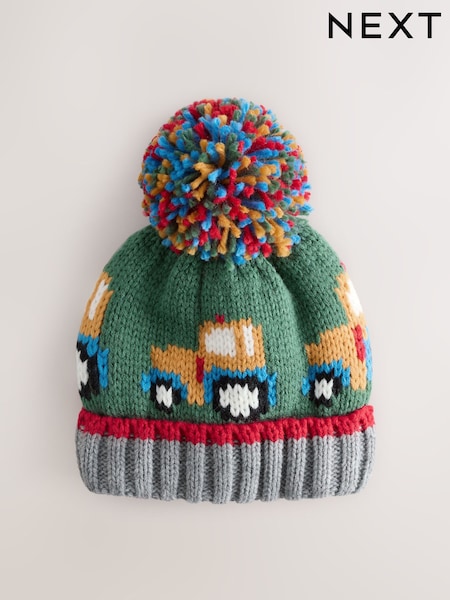 Verde tractor - Pom Beanie Hat (3mths-10yrs) (F31798) | 11 €