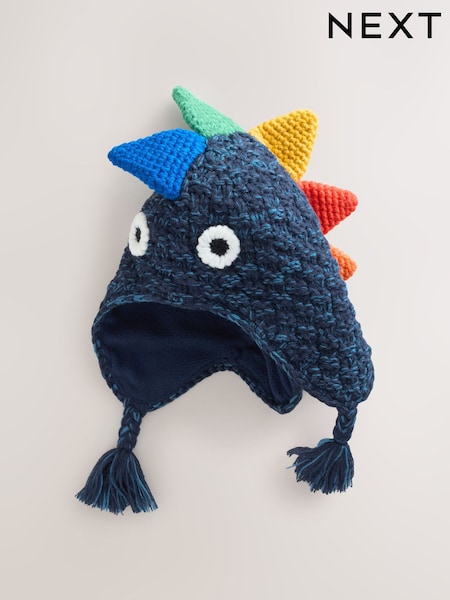 Navy Dino Spike Inca Hat (3mths-10yrs) (F31799) | €14