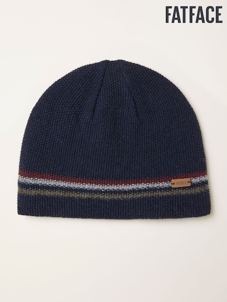 FatFace Luca Blue Waffle Beanie (F31872) | €33