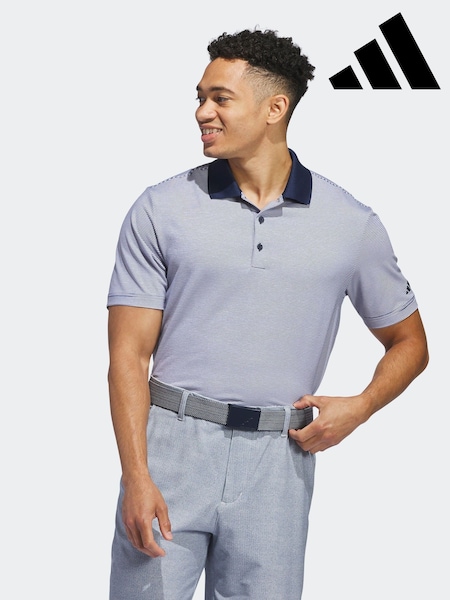 Blanco/azul - adidas Golf Ottoman Polo Shirt (F31914) | 64 €