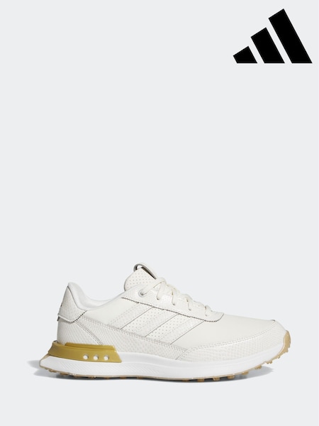 adidas Golf S2G 25 Leather Spikeless White and Gold Shoes (F32008) | € 140