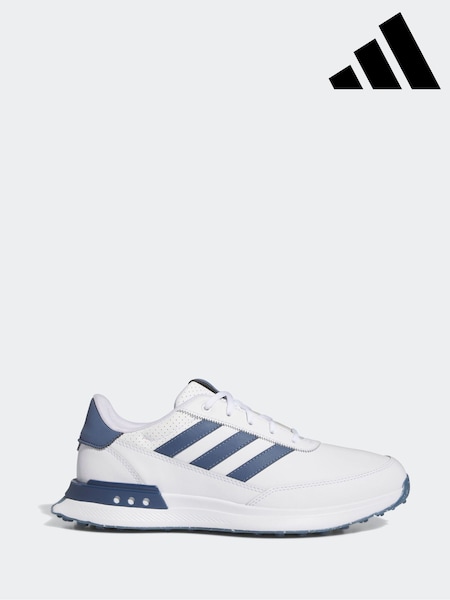 adidas Golf S2G 24 Leather Spikeless White/Blue Trainers (F32016) | €127