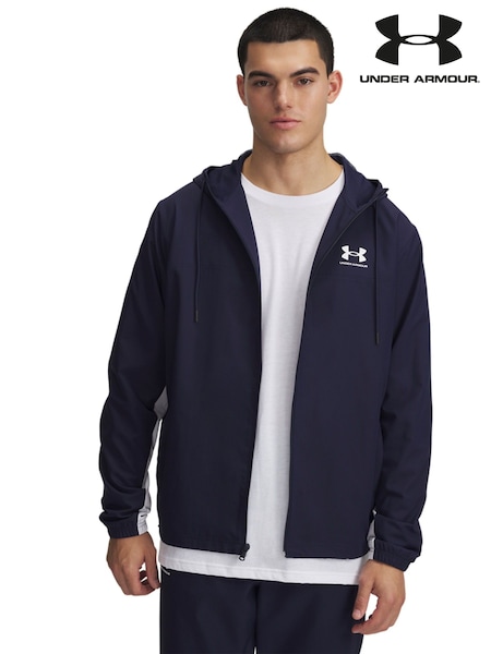 Under Armour Navy Rival Woven Windbreaker Jacket (F32215) | R$ 590
