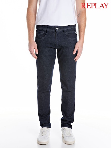 Replay Rinse Powerstretch Straight Fit Grover Stretch Jeans (F32235) | €140