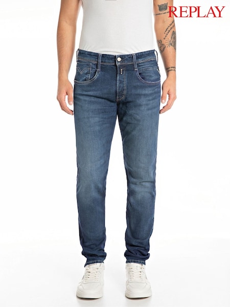 Replay Denim Dark Blue Slim Fit Anbass 573 Eco Plus Jeans (F32242) | €191