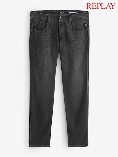 Replay Dark Grey Slim Fit Anbass Powerstretch Jeans (F32244) | €165