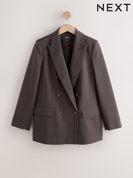 Brown Double Breasted Blazer (F32249) | R$ 655