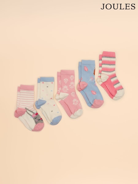 Joules Neat Feet Multi 5 Pack Socks (F32276) | R$ 165