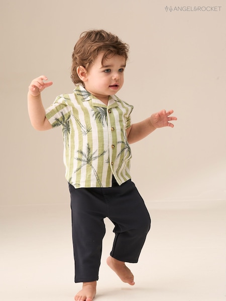 Angel & Rocket Luca 100% Cotton Textured Trousers (F32320) | €35 - €38