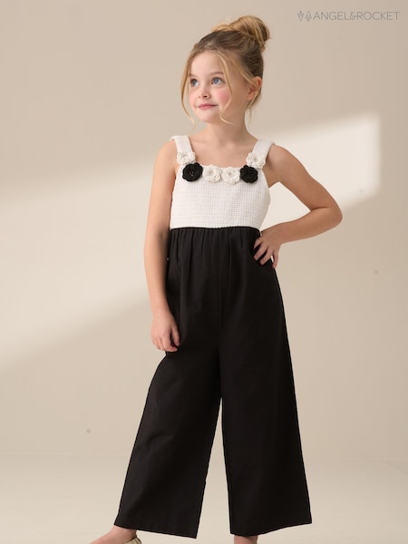 Angel & Rocket Illiana Crochet Linen Jumpsuit (F32321) | ‏141‏₪ - ‏161‏ ₪