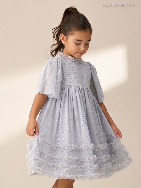 Angel & Rocket Xeni Foil Print Mesh Dress (F32395) | ‏333 ر.س.‏ - ‏385 ر.س.‏
