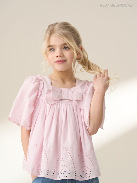 Angel & Rocket Pink Flo Woven 100% Cotton Top (F32398) | R$ 235 - R$ 275