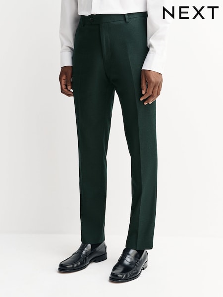 Verde - Slim Fit Flannel Suit Trousers (F32444) | 54 €