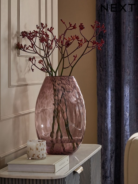 Pink Large Glass Confetti Vase (F32515) | €51