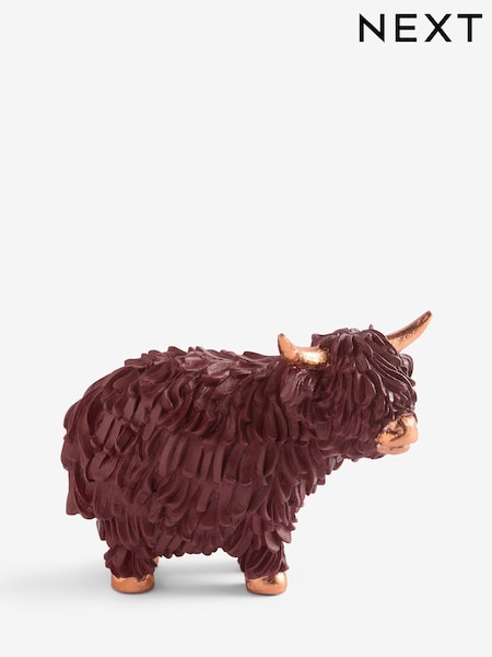 Burgundy Red Hamish the Highland Cow Small Ornament (F32542) | R$ 120