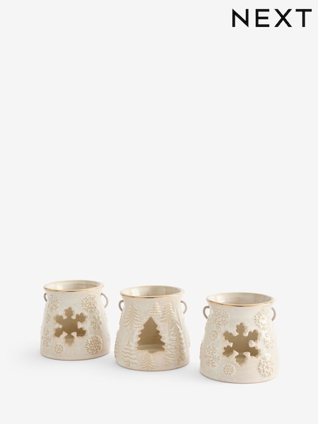 Natural Christmas Lantern Tea Light Holders (F32578) | €20