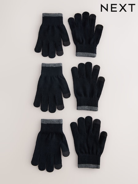 Schwarz - Magic Gloves 3 Packs (3-16yrs) (F32611) | 9 € - 10 €