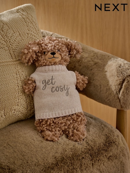 Natural Charlie the Cockapoo Slogan Hot Water Bottle (F32618) | €23.50