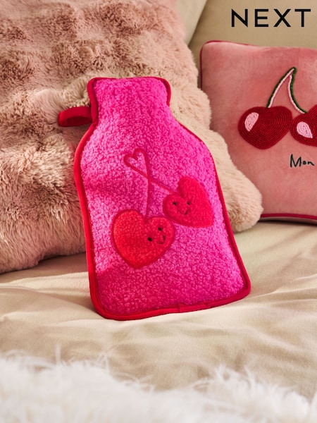 Pink Cherries Hot Water Bottle (F32628) | €21