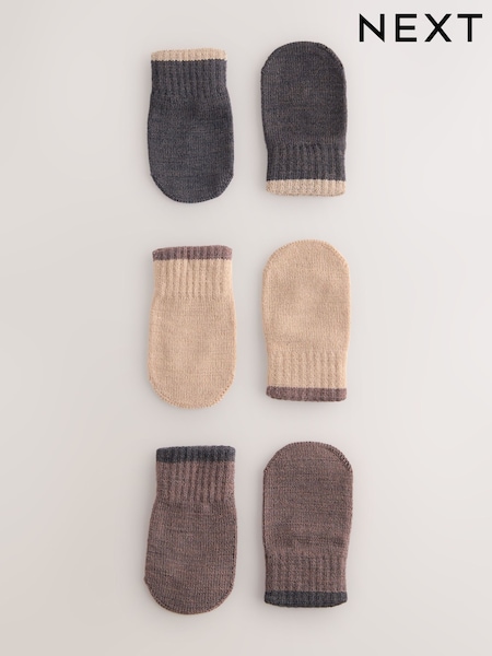 Beige/Brown - Magic Mittens Gloves 3 Packs (3mths-6yrs) (F32661) | 7 €
