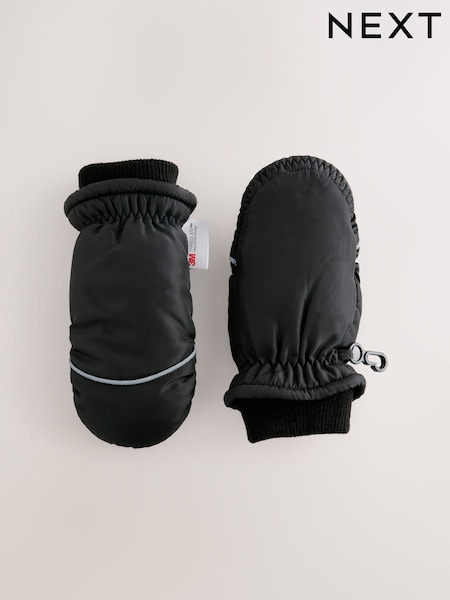 Black Ski Mittens Gloves (3mths-6yrs) (F32765) | €12 - €14