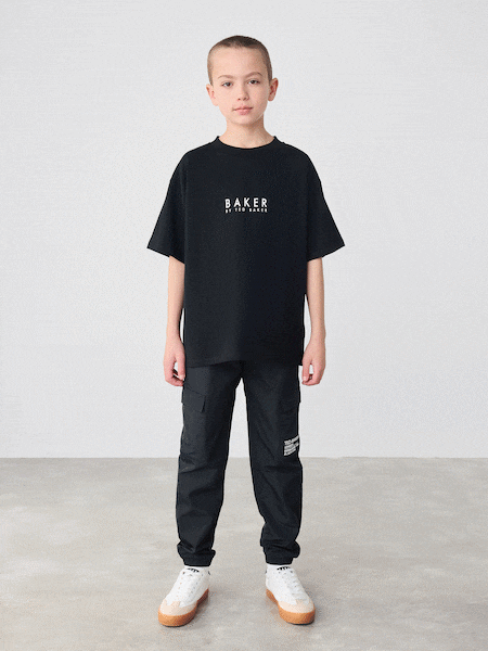 Baker by Ted Baker Oversized Back Print 100% Cotton T-Shirt (F32783) | €21 - €26