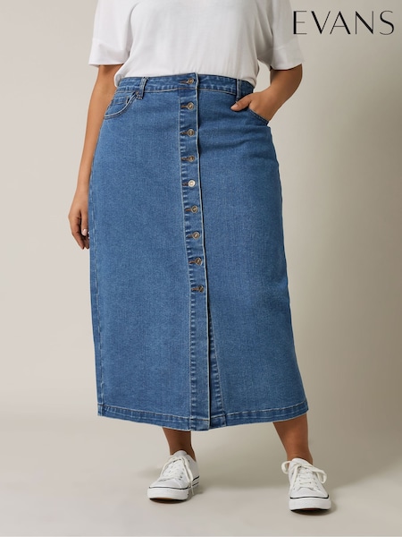Azul - Evans Button Through Denim Skirt (F32788) | 67 €