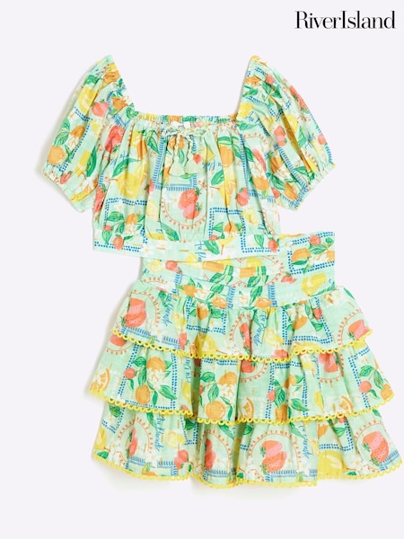 River Island Green Girls Bandana Rara Skirt Set (F32790) | 1,442 UAH