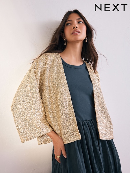 Gold Sequin Jacket (F32917) | €44