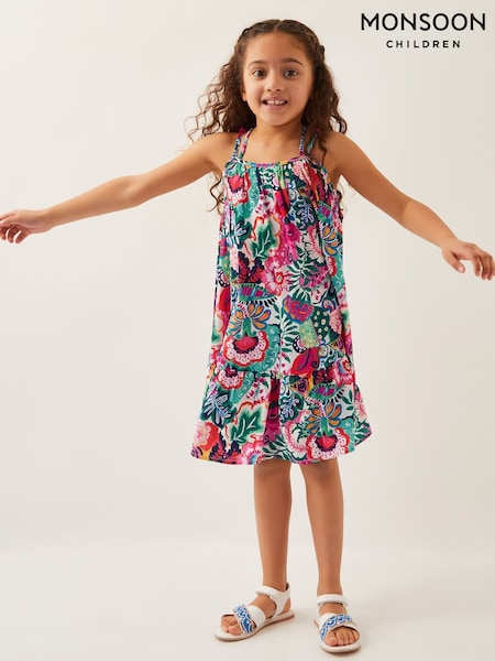 Monsoon Tropical Floral Swing Dress (F32919) | 164 LEI - 194 LEI