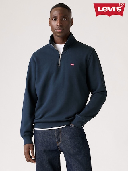 Levi's® Navy Blazer Original Quater Zip Jumper (F33034) | €80