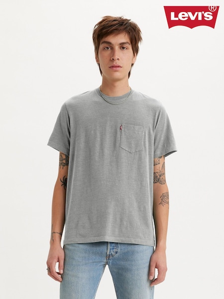 Gris - Levi's® Classic Pocket T-Shirt (F33048) | 38 €