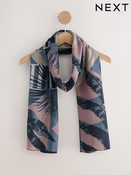 Aztec Palm Lightweight Scarf (F33089) | AZN 45