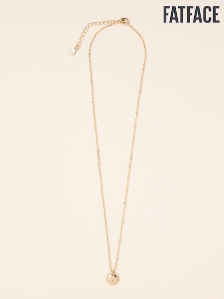 FatFace Gold Tone Alphabet Necklace (F33187) | €19
