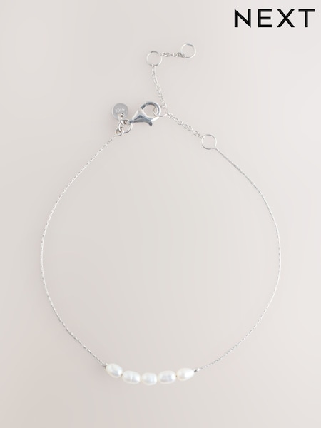 Sterling Silver Pearl Bracelet (F33195) | €26