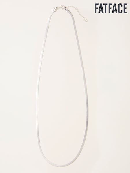 FatFace Silver Sterling Silver Snake Chain (F33227) | €46