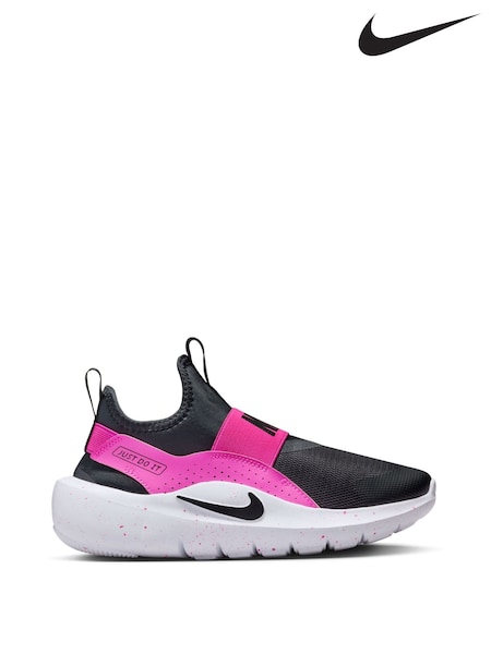 Nike Black/Fuschia Pink Youth Flex Runner 4 Trainers (F33258) | €50