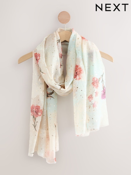 Blue Floral Sprigs Lightweight Scarf (F33271) | € 20
