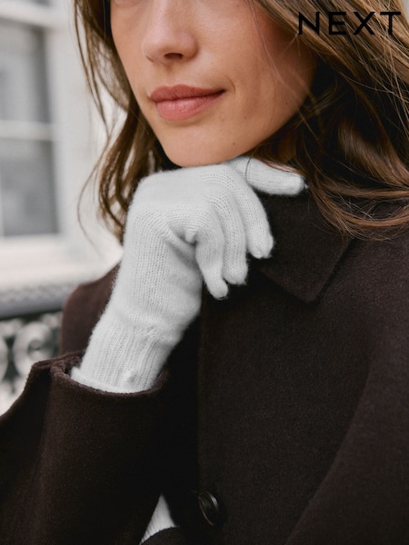 Cream 100% Cashmere Gloves (F33316) | €29
