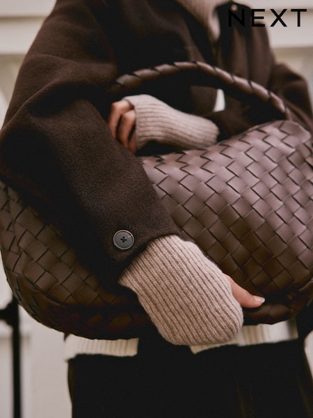 Oatmeal Wool Cashmere Handwarmer Gloves (F33321) | R$ 175