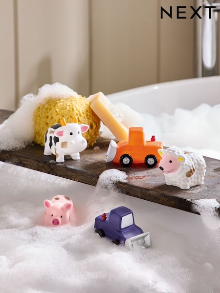 Set of 5 Multi Farmyard Friends Colour Changing Bath Buddies (F33412) | €11